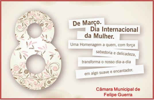 Câmara Municipal Comemora o Dia Internacional da Mulher com Sessão Solene.